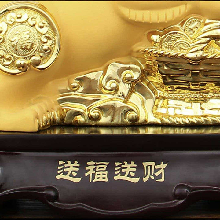 風水 インテリア | ゴールドうさぎの置物 - 干支卯年向けインテリア