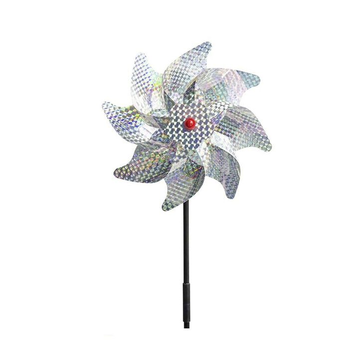 虫よけ 鳥よけ | レインボー反射風車 鳥よけ・カラス対策用 農業・家庭菜園向け