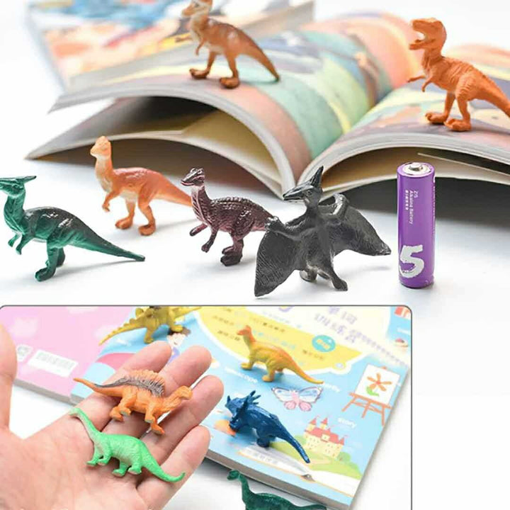 子供 おもちゃ | 恐竜ミニフィギュア10個セット - ティラノサウルス・プテラノドン・ステゴサウルス