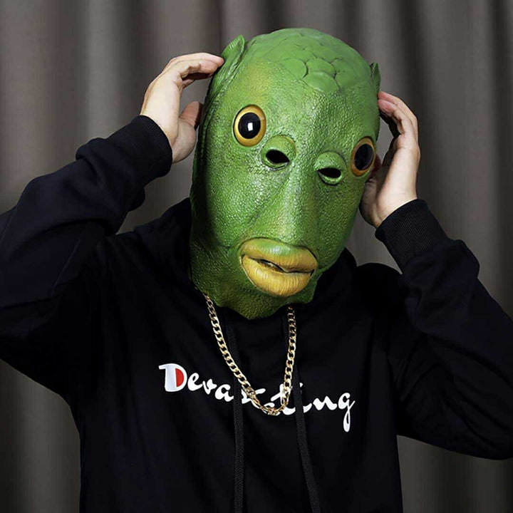 仮装 パーティーグッズ | 半魚人デザイン帽子 ハロウィン・コスプレ向け フリーサイズ