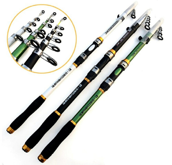 釣り 道具 | 炭素伸縮釣竿360 ホワイト コンパクト海釣りセット