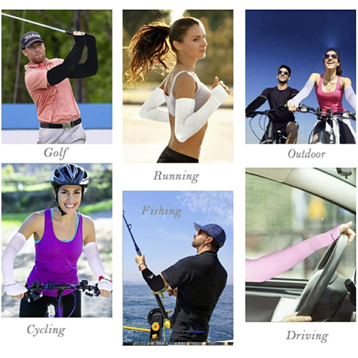 トレーニング器具 | UVカット アームスリーブ 両腕セット | 親指空き・冷房対策