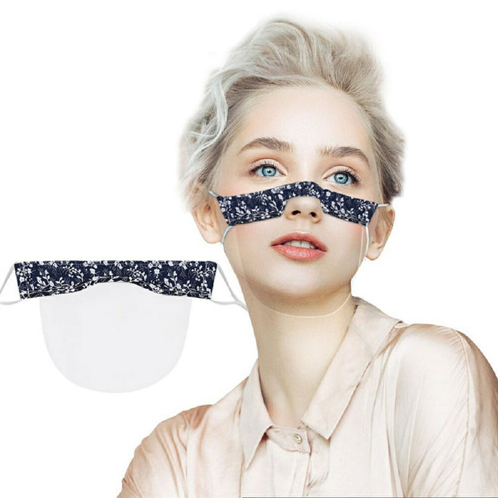 マスク | 花柄透明シールドマスク ユニセックス快適フィット