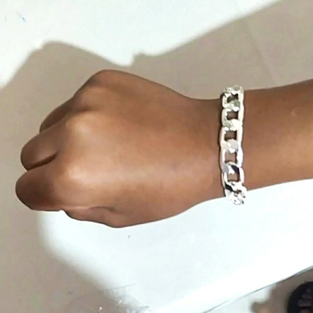 ブレスレット | キラキラチェーンブレスレット 20cm 男女兼用