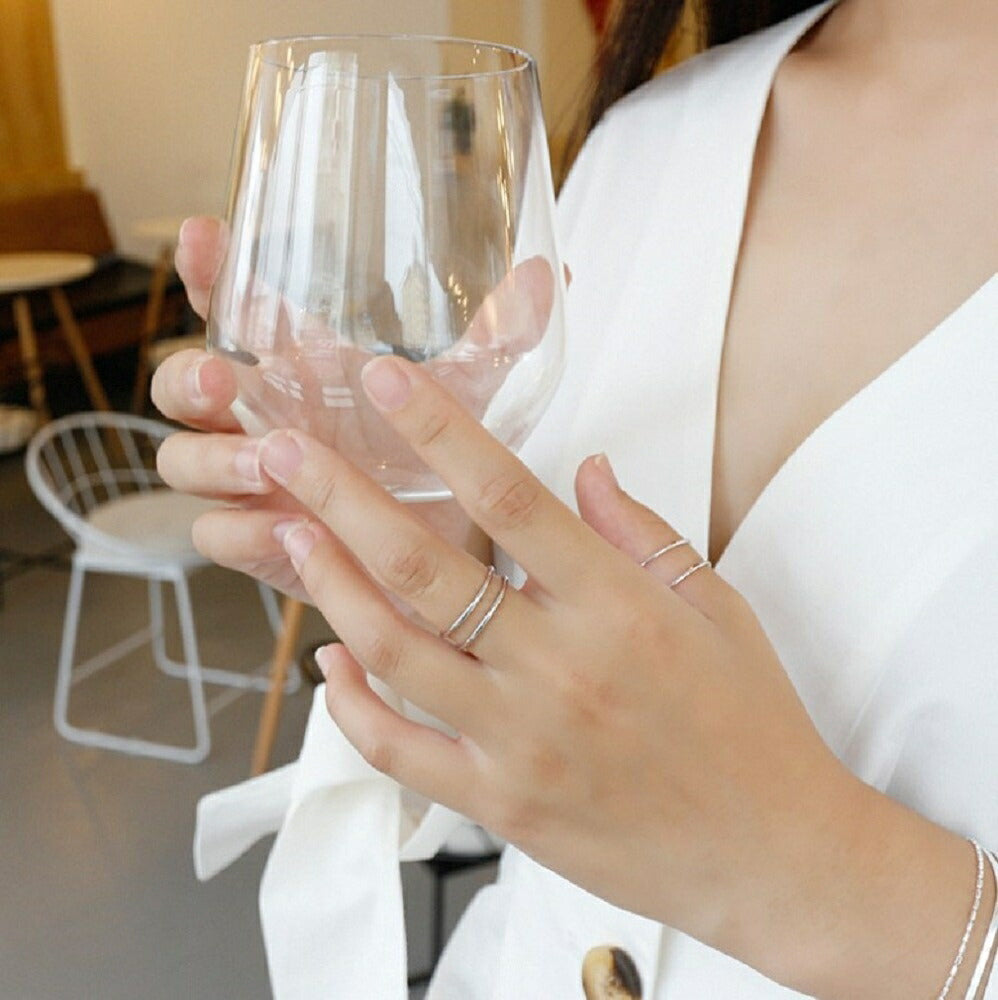 リング | シンプル オープンリング ユニセックス フリーサイズ