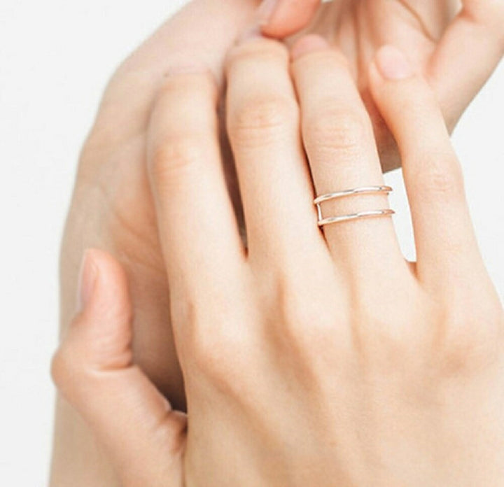 リング | シンプル オープンリング ユニセックス フリーサイズ