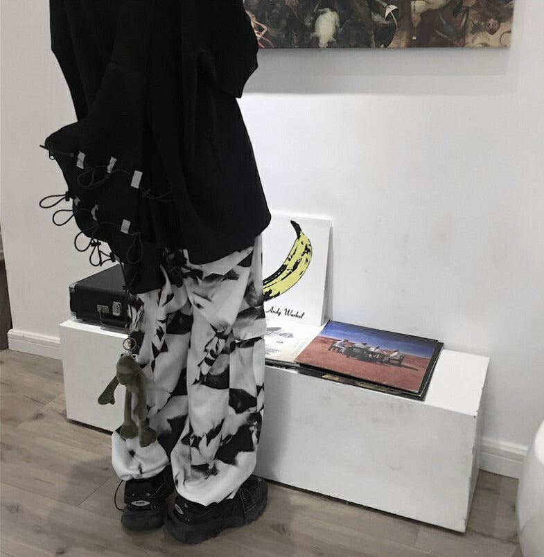 ボトムス 女性 | ユニセックス タイダイ カーゴパンツ ワイドタイプ