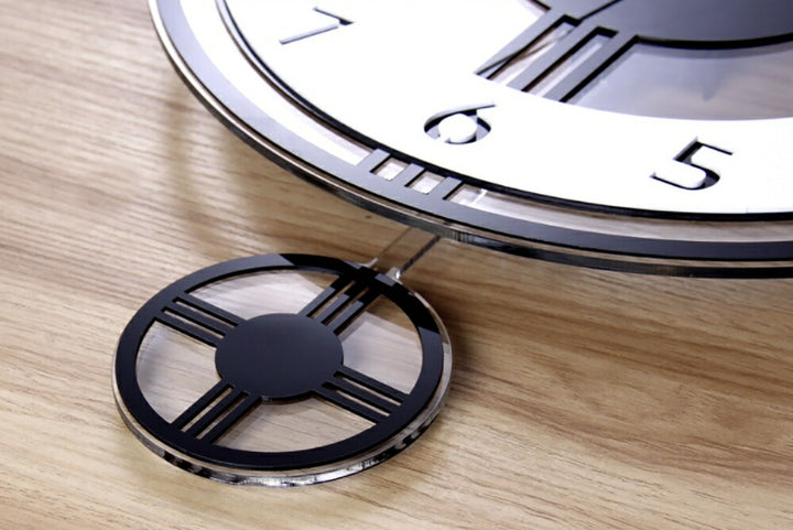 壁掛け時計 | モダン振り子壁掛け時計 - 静音・北欧デザイン