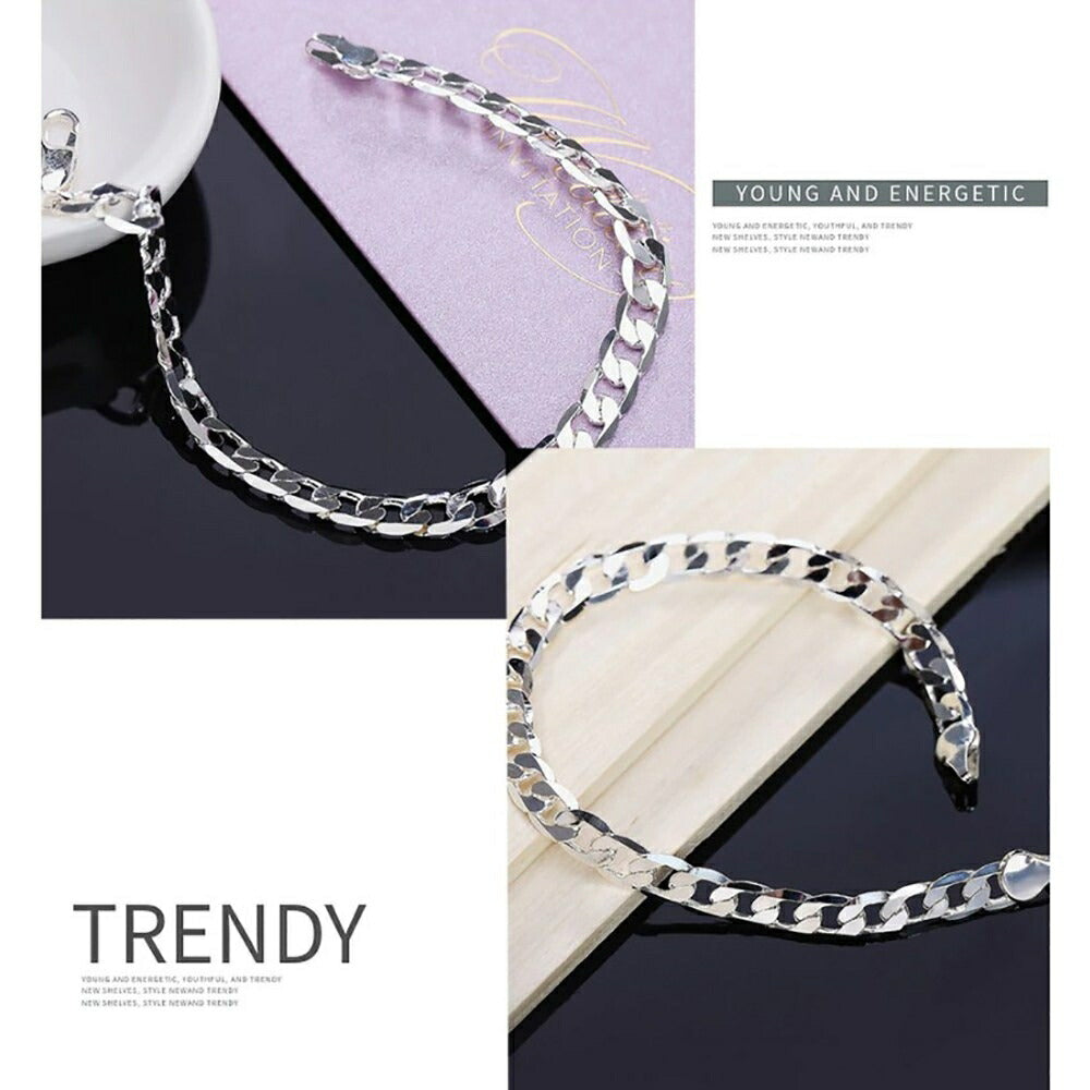 ブレスレット | キラキラチェーンブレスレット 20cm 男女兼用