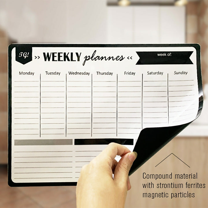 インテリア雑貨 その他 | 週間予定マグネットホワイトボード 40×30 冷蔵庫用