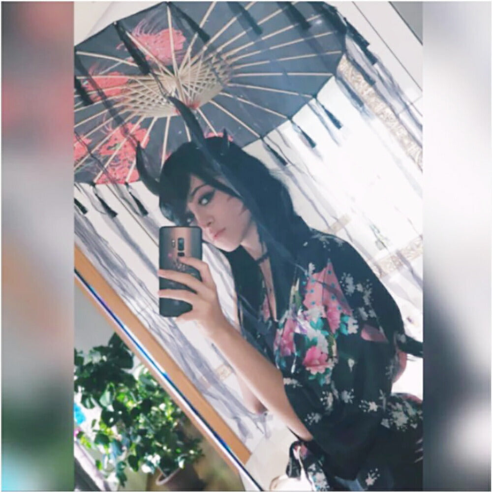 コスプレ小物 | 彼岸花デザイン和風日傘 | UVカット・軽量