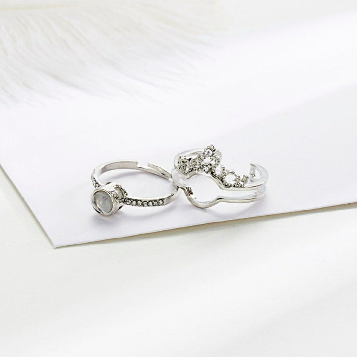 リング | シルバー王冠ジルコニアリング | メンズ・ユニセックスHIPHOPジュエリー