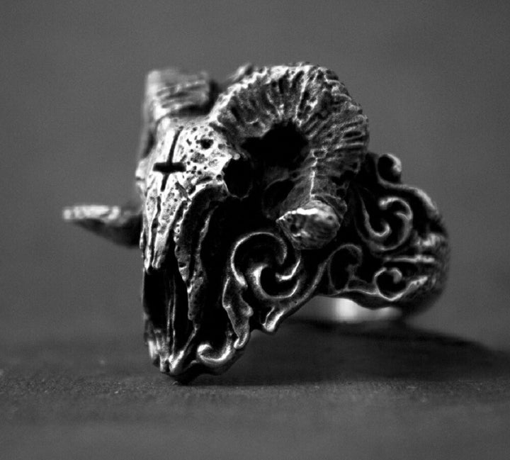 リング | デビルスカルリング シルバー メンズアクセサリー