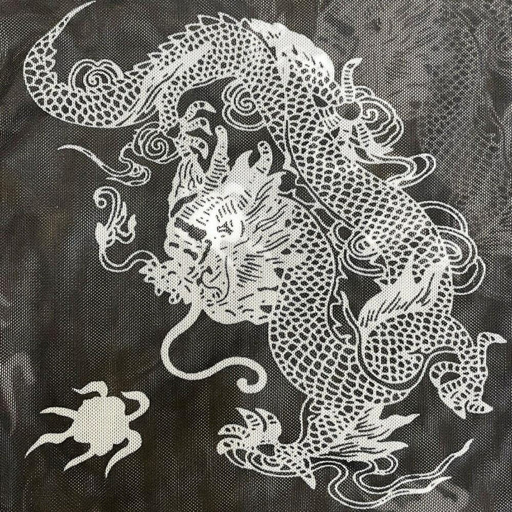 シャツ 女性 | 龍柄シースルートップス レディース 長袖