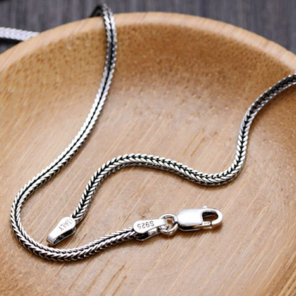 ネックレス | ピュアシルバー925 スネークチェーン ネックレス【ユニセックス】