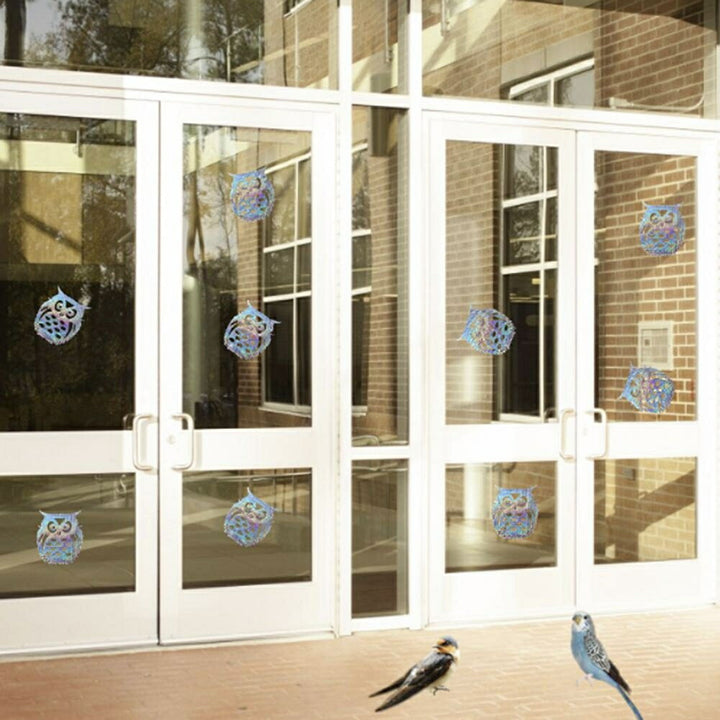 虫よけ 鳥よけ | ミニフクロウ反射板セット 10枚 鳥害予防用