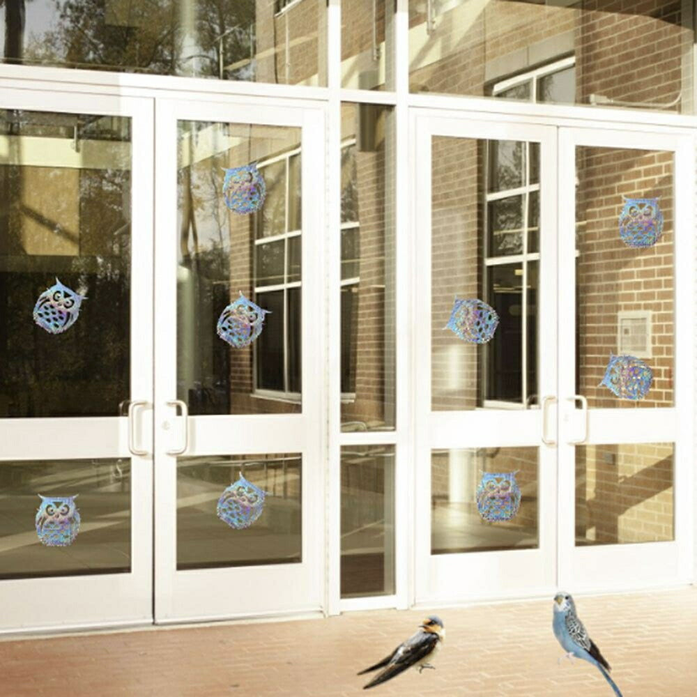 虫よけ 鳥よけ | ミニフクロウ反射板セット 20枚 - 家庭菜園・果樹園用鳥よけ