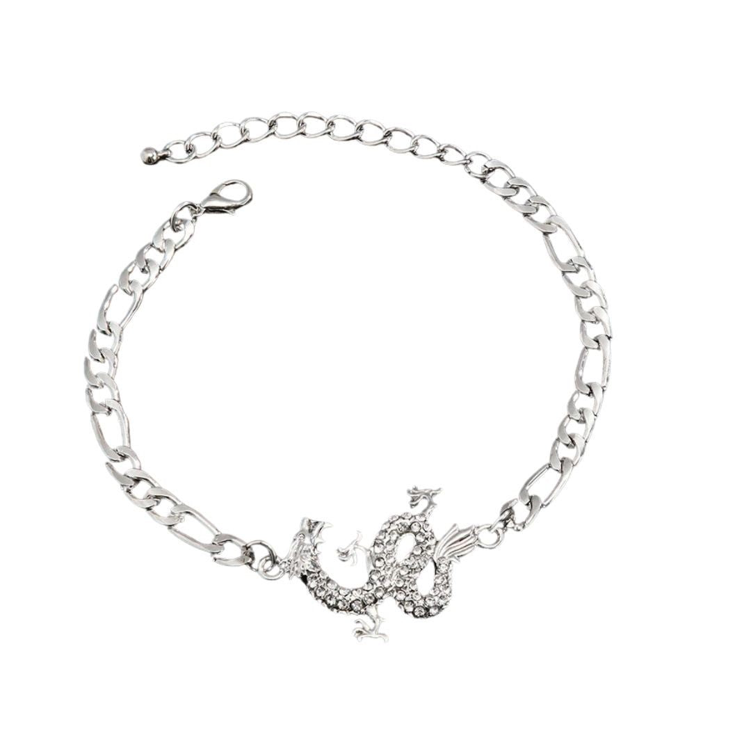 ブレスレット | クリスタルドラゴン ブレスレット | ゴールド＆シルバー | 男女兼用ジュエリー