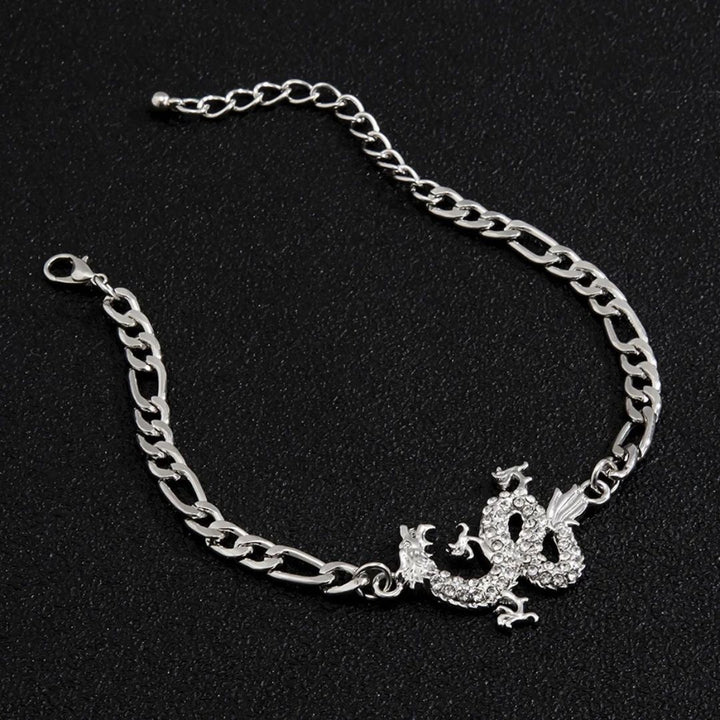 ブレスレット | クリスタルドラゴン ブレスレット | ゴールド＆シルバー | 男女兼用ジュエリー