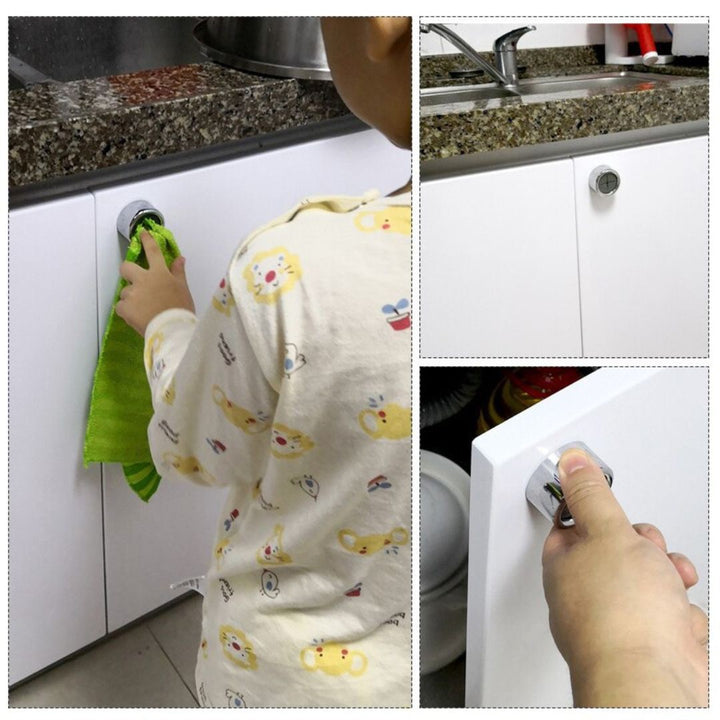 インテリア雑貨 その他 | メタリックプッシュタイプ タオルハンガー 8個セット - キッチン・バスルーム用