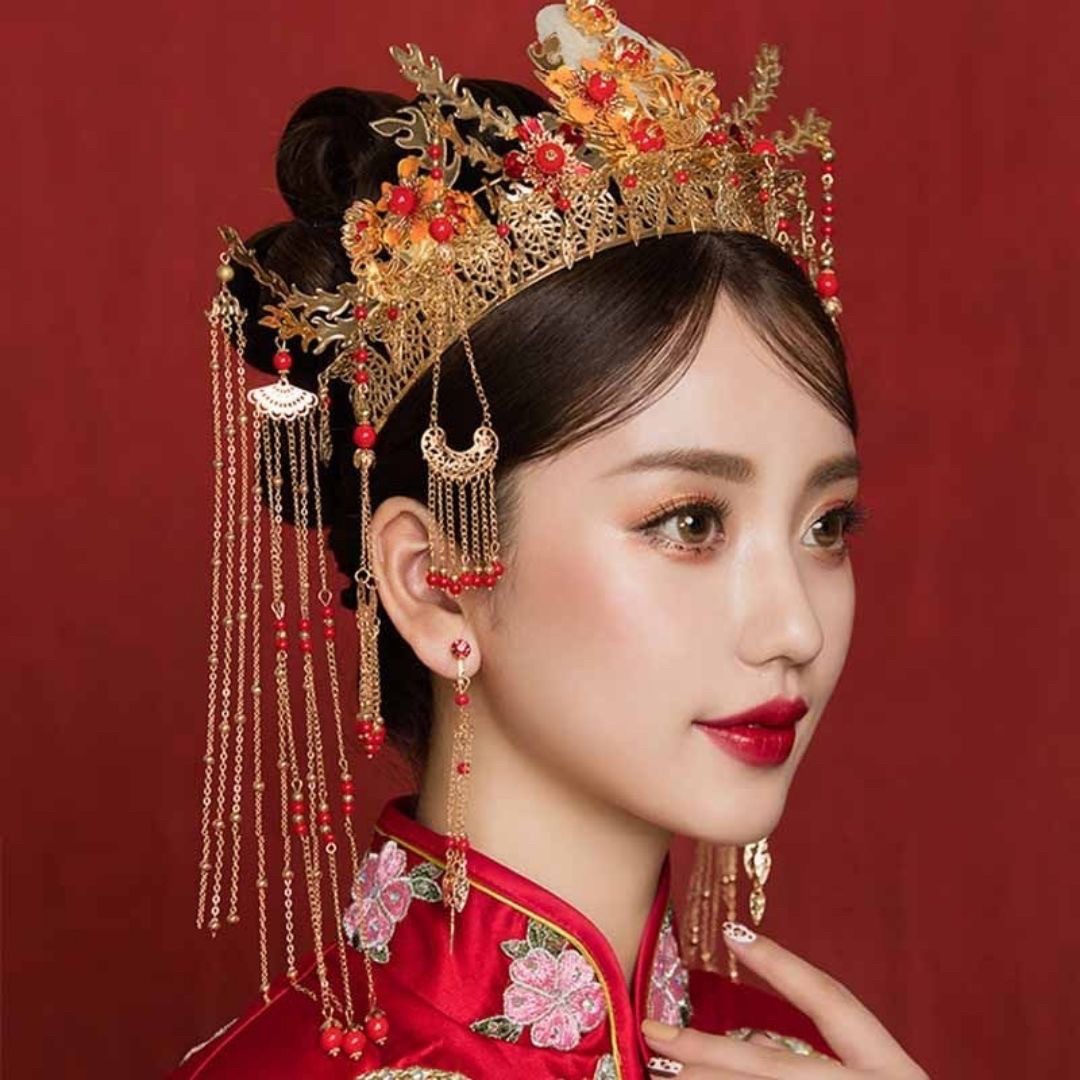 ヘアアクセサリー | 結婚式用和装ヘアアクセサリー - 王冠風髪飾り