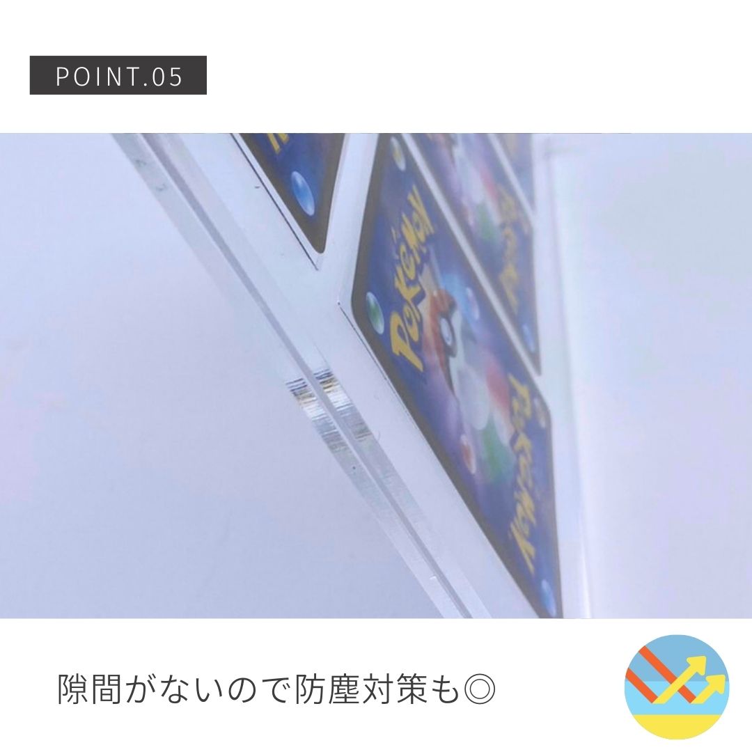 トレカケース | ポケモン・遊戯王対応 アクリル製トレカ保護ディスプレイケース（12枚収納）