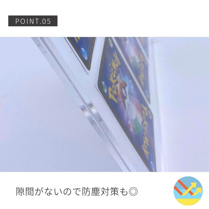 トレカケース | ポケモン・遊戯王対応 アクリル製トレカ保護ディスプレイケース（12枚収納）