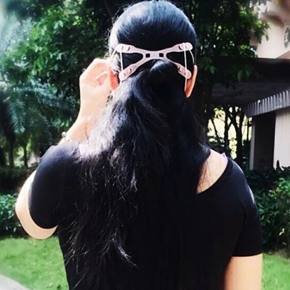 マスク | 快適マスクバンド X型 【ホワイト/ブラック】3個セット