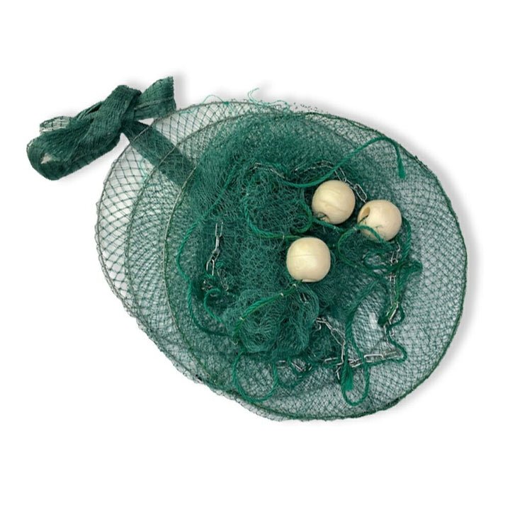 釣り 道具 | 3.5m 折り畳み式捕獲ネット - カニ・エビ・魚用