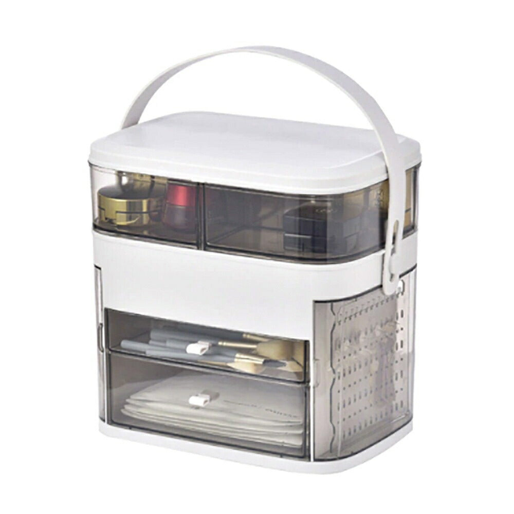 コスメティック | LEDミラー付き大容量メイクボックス