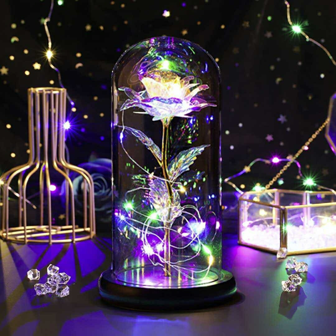 インテリア照明 | ギャラクシーローズLED照明 ガラスドームインテリア