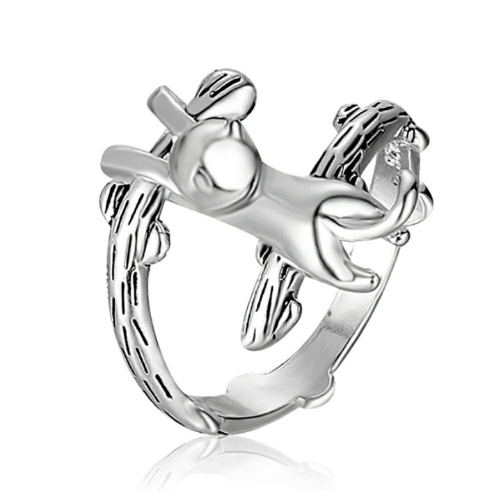 リング | 猫モチーフ ヒップホップ風 ユニセックスリング