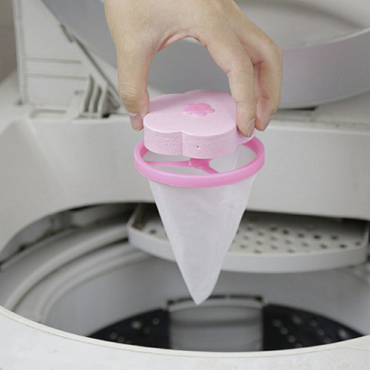 インテリア雑貨 その他 | ペット毛取り洗濯グッズ 花形2色セット（ピンク・ブルー）