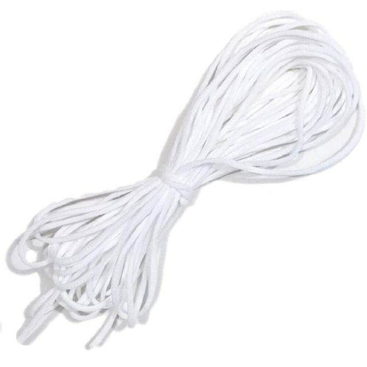 マスク | ソフトマスク用ゴム紐 3mm×30m ホワイト/ブラック