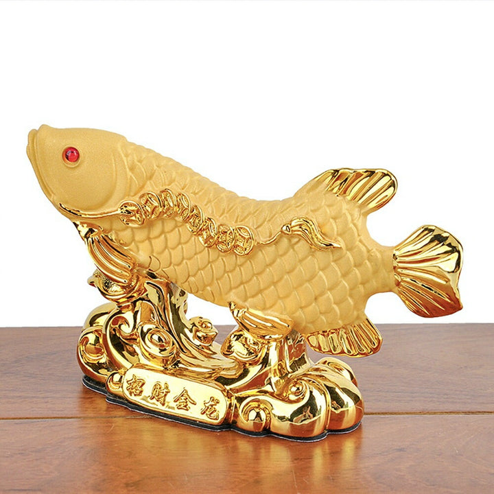 風水 インテリア | アロワナ招財龍魚置物 - 風水金運インテリア