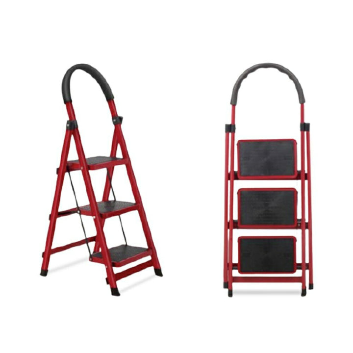 アウトドア用品 その他 | 3段 折りたたみ式脚立 ステップチェア 持ち手付き