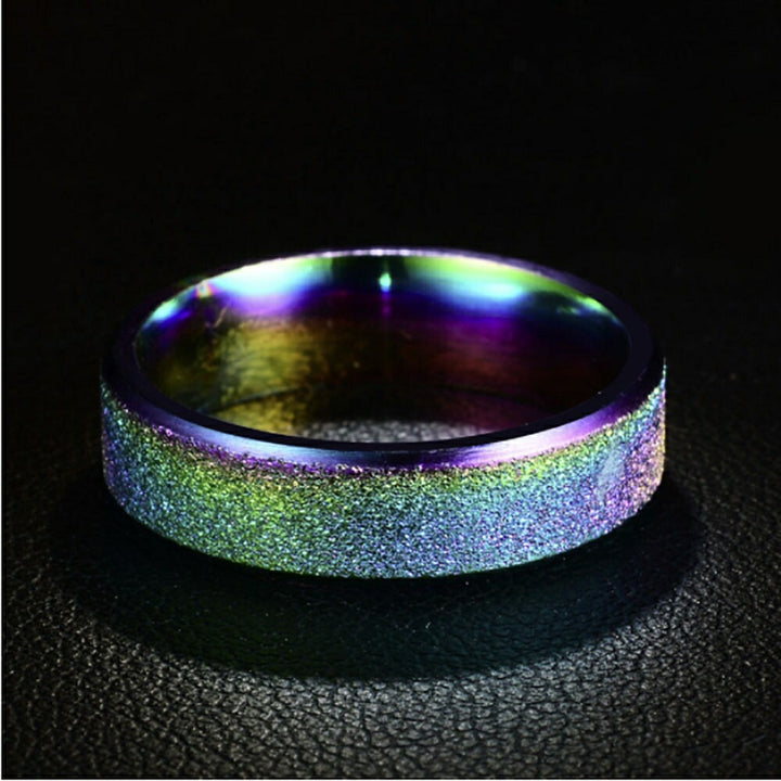 リング | レインボーカラーリング 男女兼用 HIPHOPアクセサリー