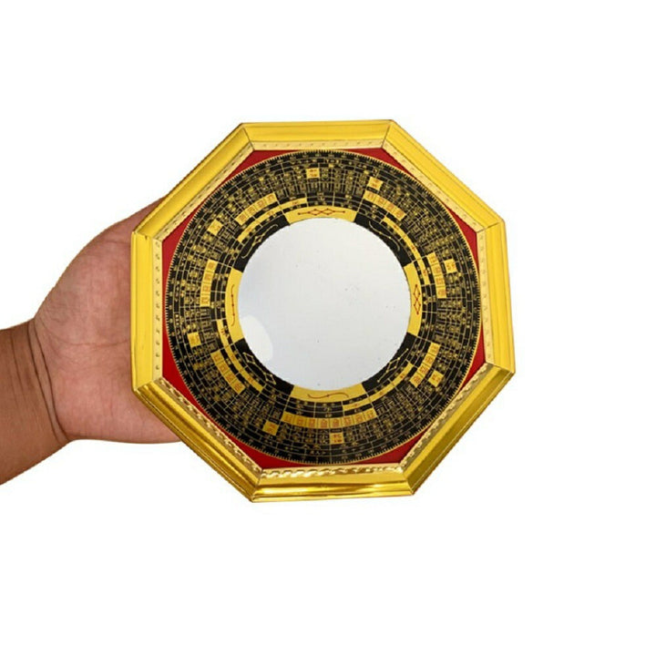 金運 開運 グッズ | 八角形風水鏡 ゴールド開運壁掛け
