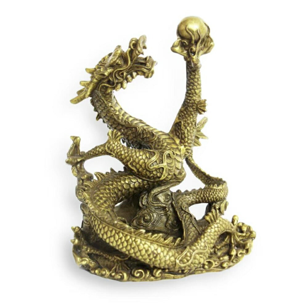 風水 インテリア | ブロンズゴールド五本爪龍置物 風水開運アイテム