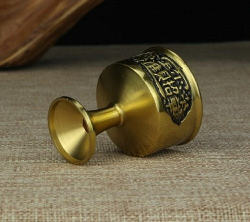 金運 開運 グッズ | 銅製龍彫り水盃 - 風水開運インテリア